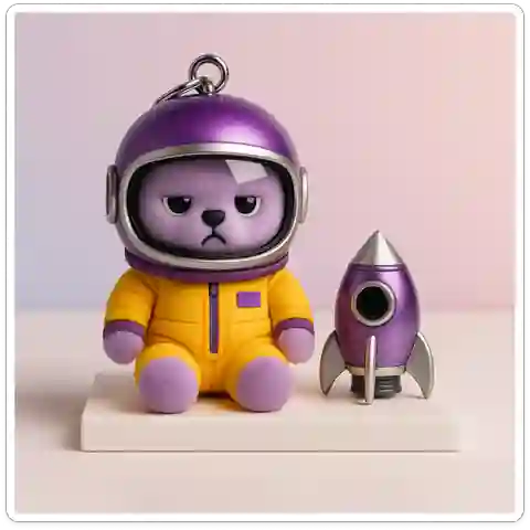Grumpy Space Bear  Purple Galaxy